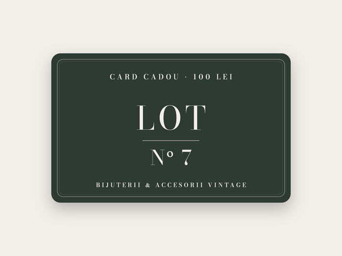 Card cadou LOT Nº 7